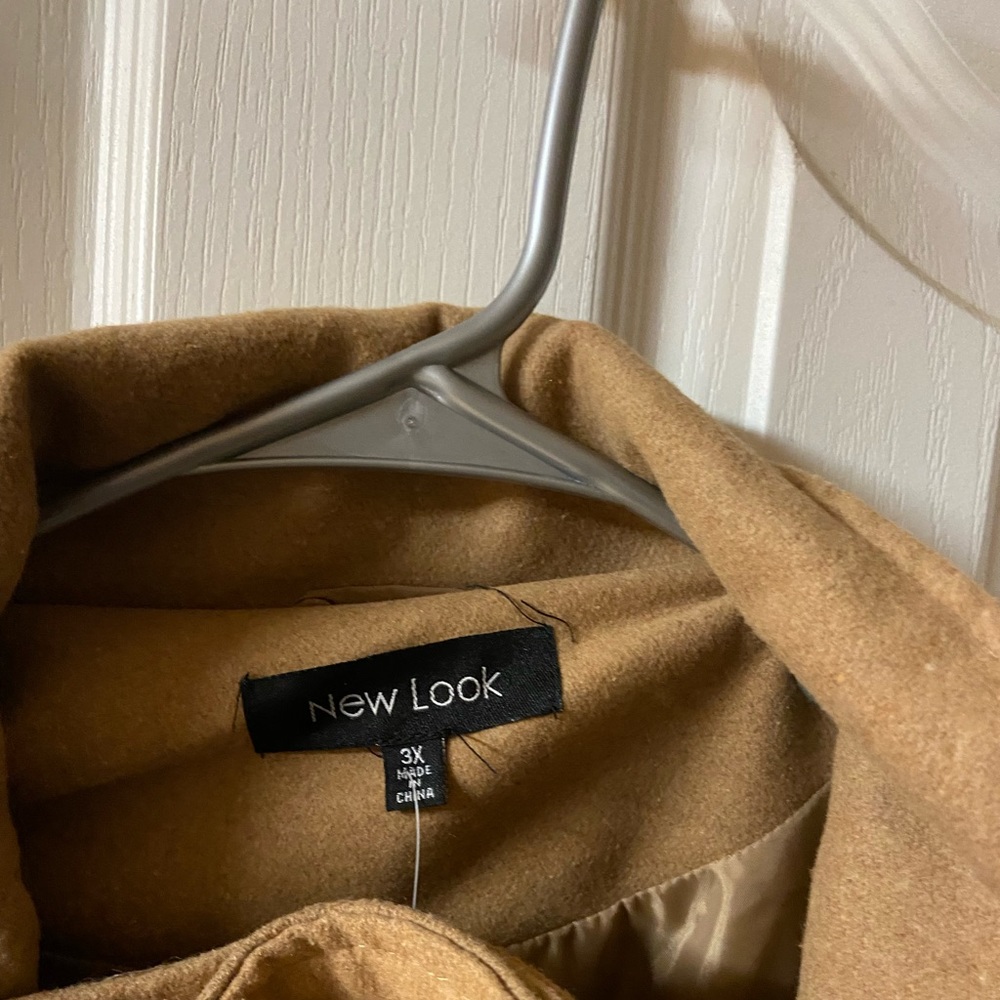 Tan Women's plus size pea coat - new with tag